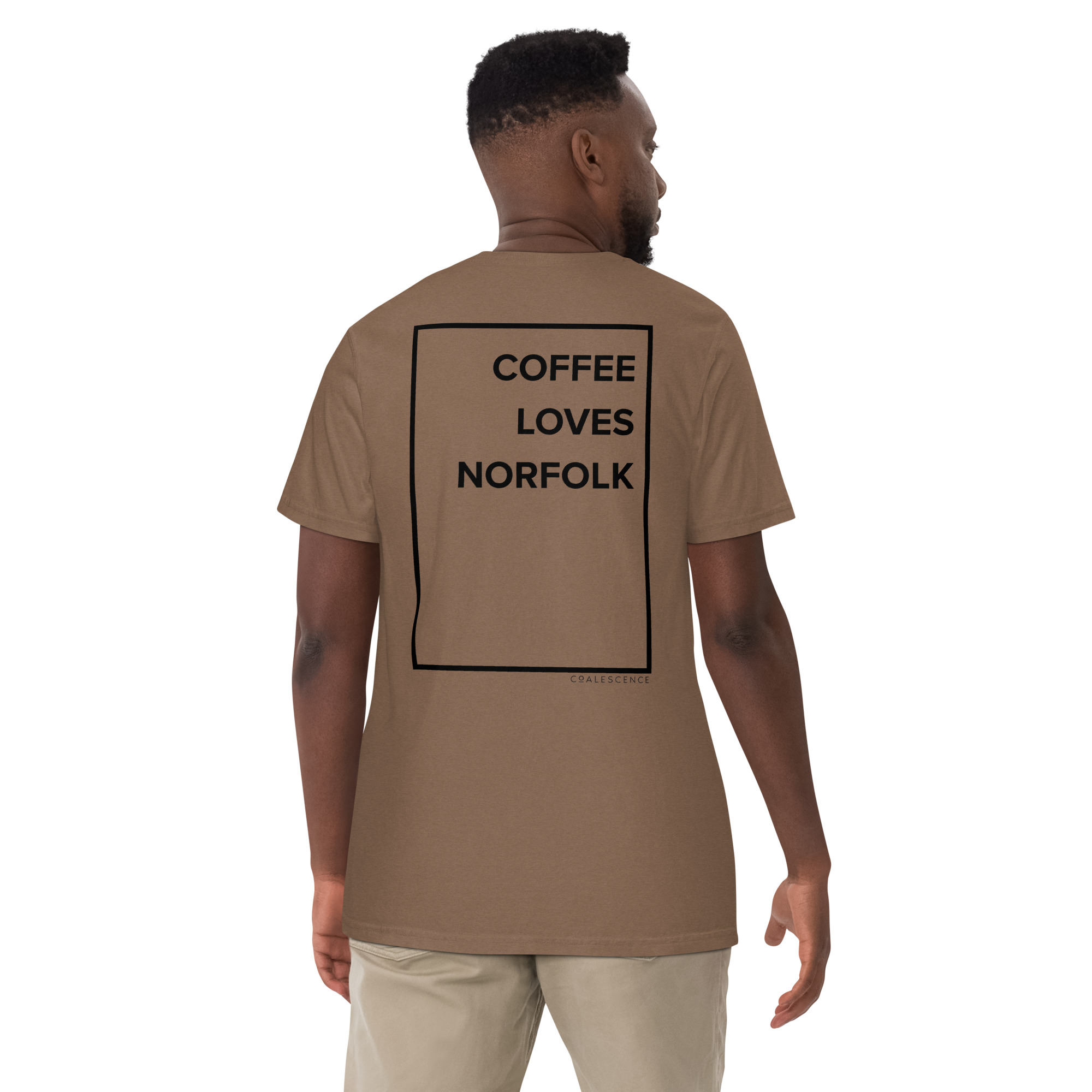 Coffee Loves Norfolk Oversized Unisex Garment-dyed Heavyweight T-shirt - Image 2
