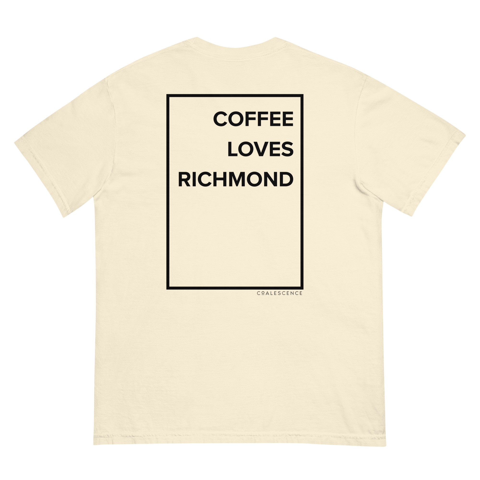Coffee Loves Richmond Oversized Unisex Garment-dyed Heavyweight T-shirt - Image 3