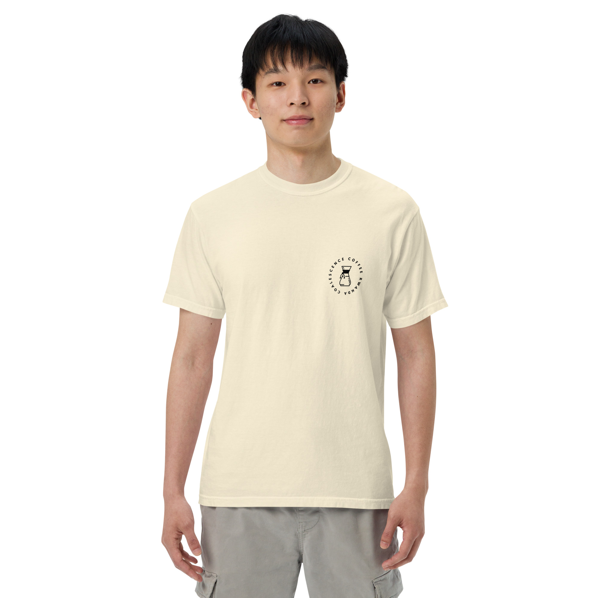 Pour Over Rwanda Unisex Garment-dyed Heavyweight T-shirt - Image 9
