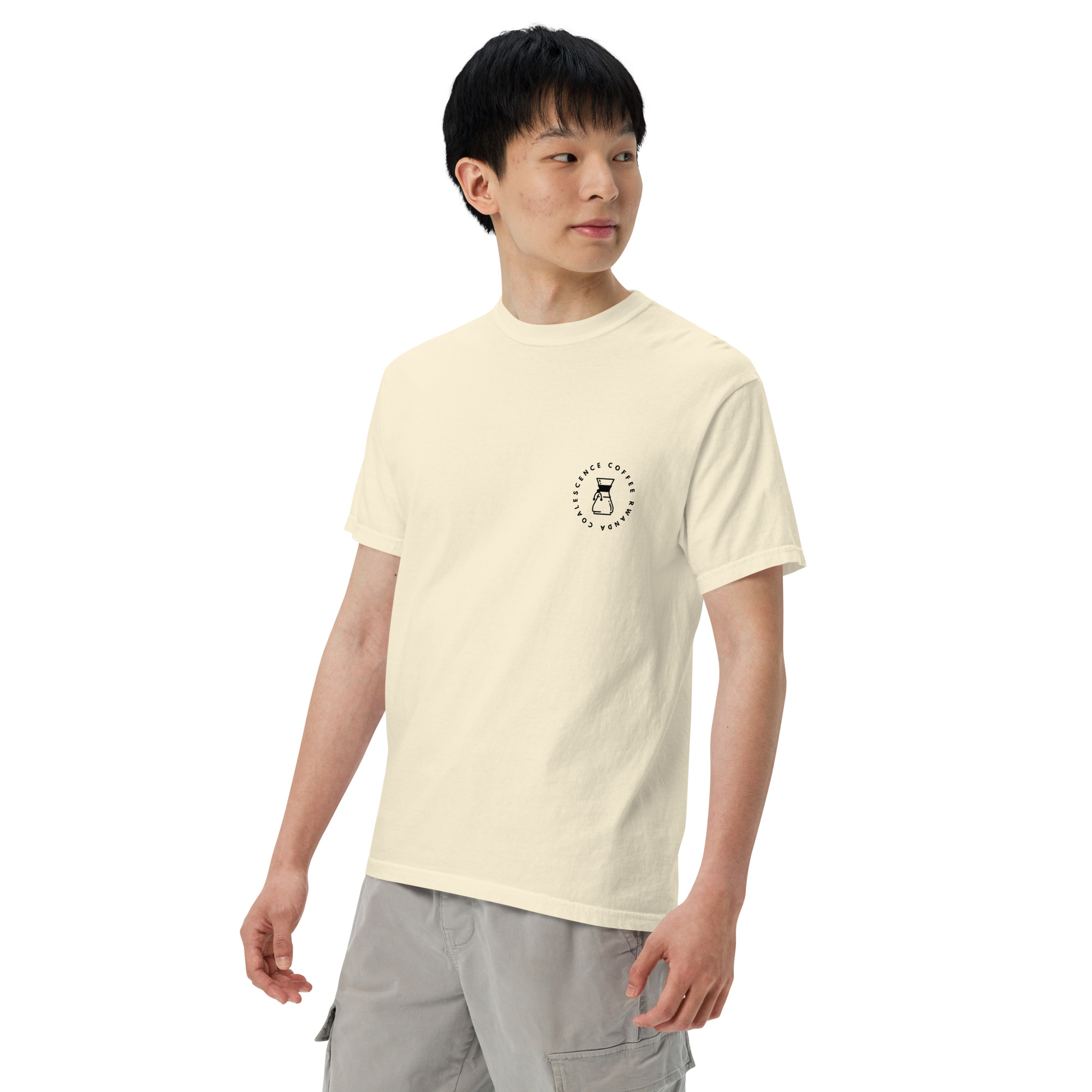 Pour Over Rwanda Unisex Garment-dyed Heavyweight T-shirt - Image 14