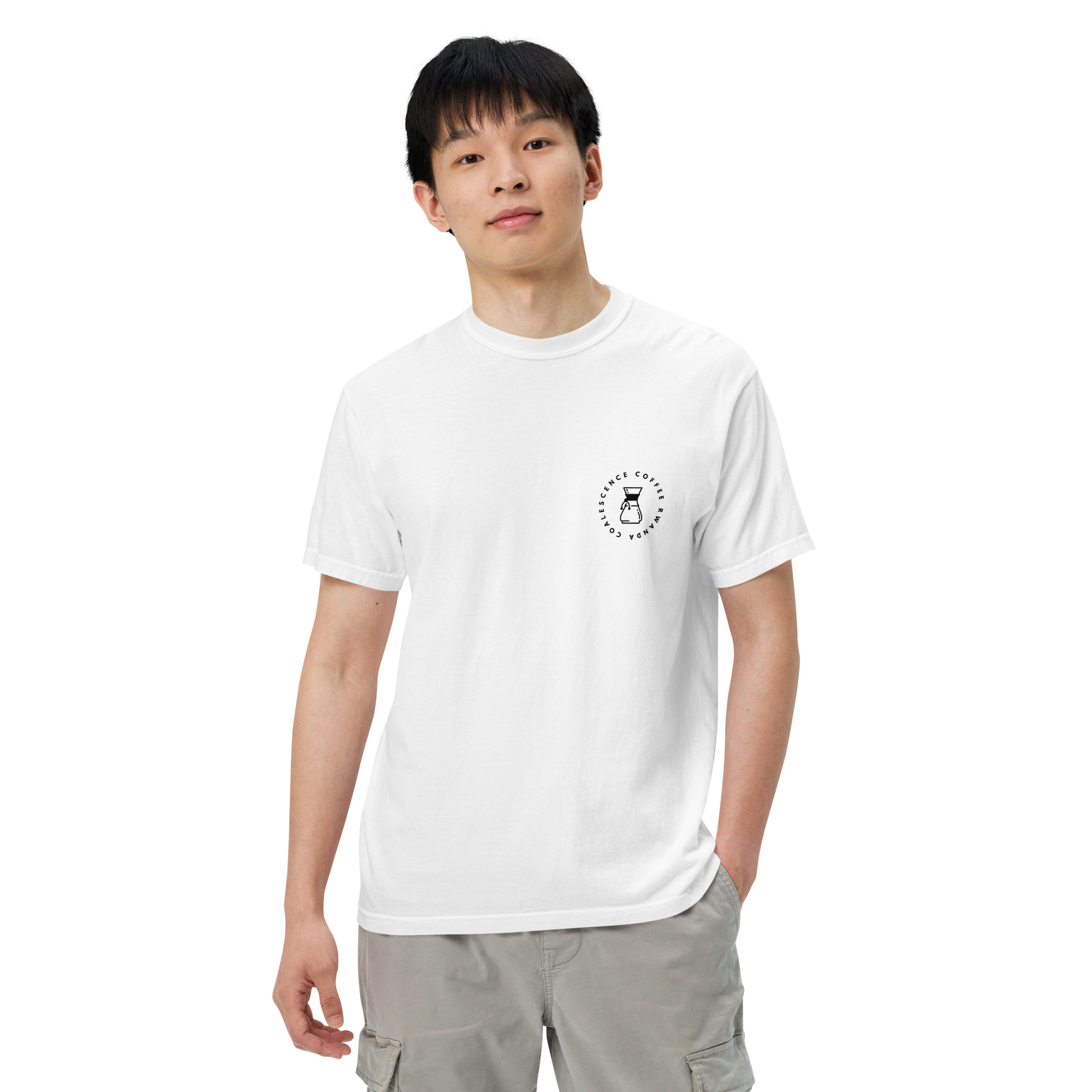 Pour Over Rwanda Unisex Garment-dyed Heavyweight T-shirt - Image 17