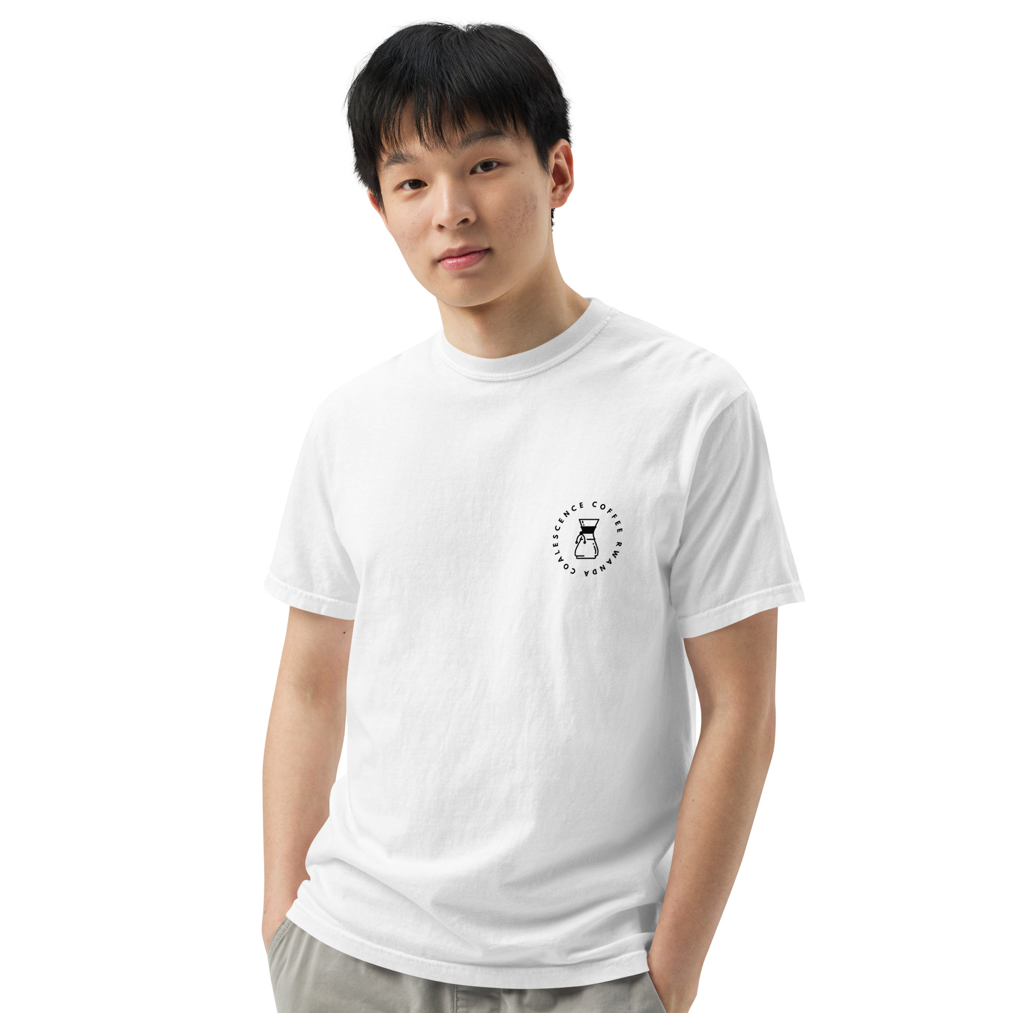 Pour Over Rwanda Unisex Garment-dyed Heavyweight T-shirt - Image 18