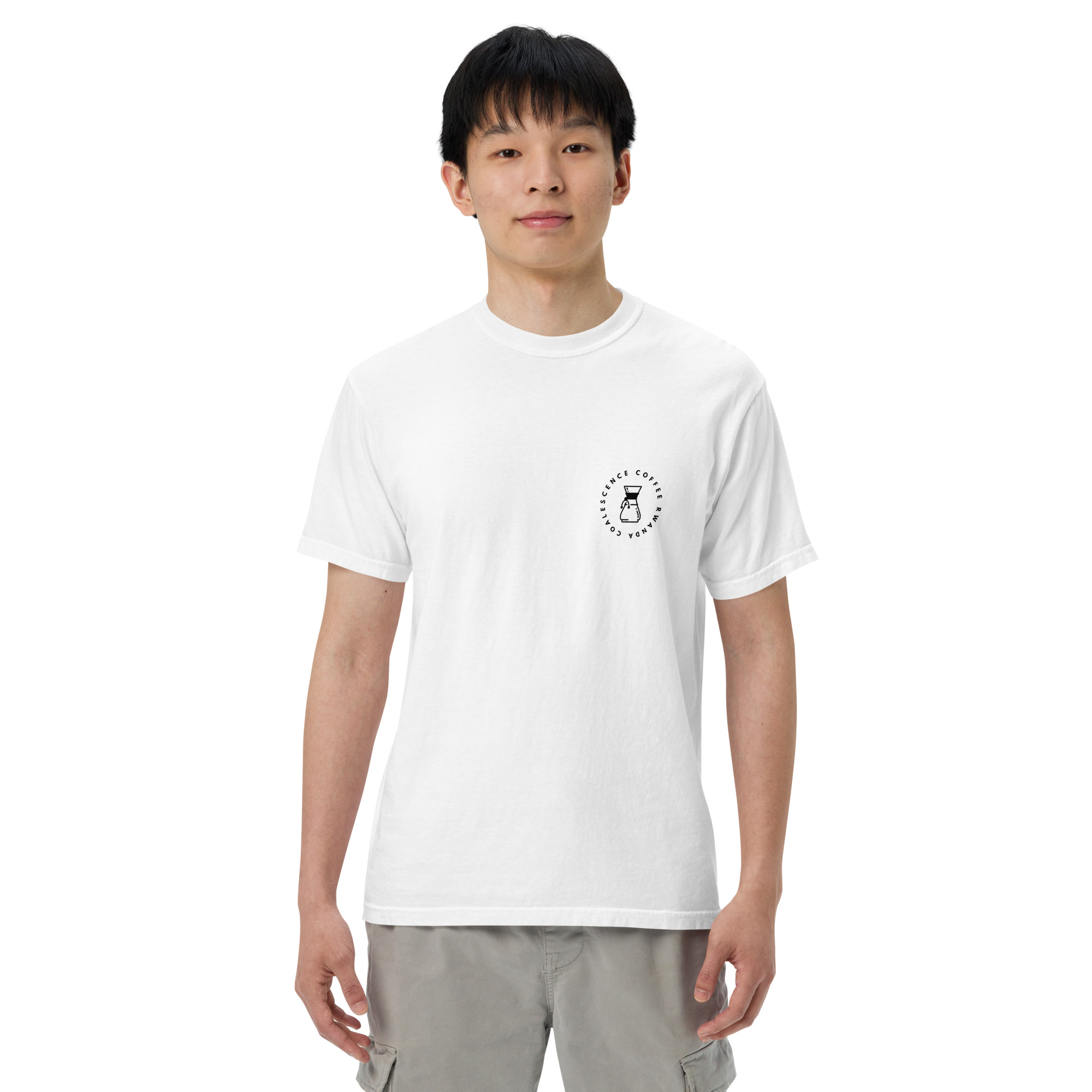 Pour Over Rwanda Unisex Garment-dyed Heavyweight T-shirt - Image 16