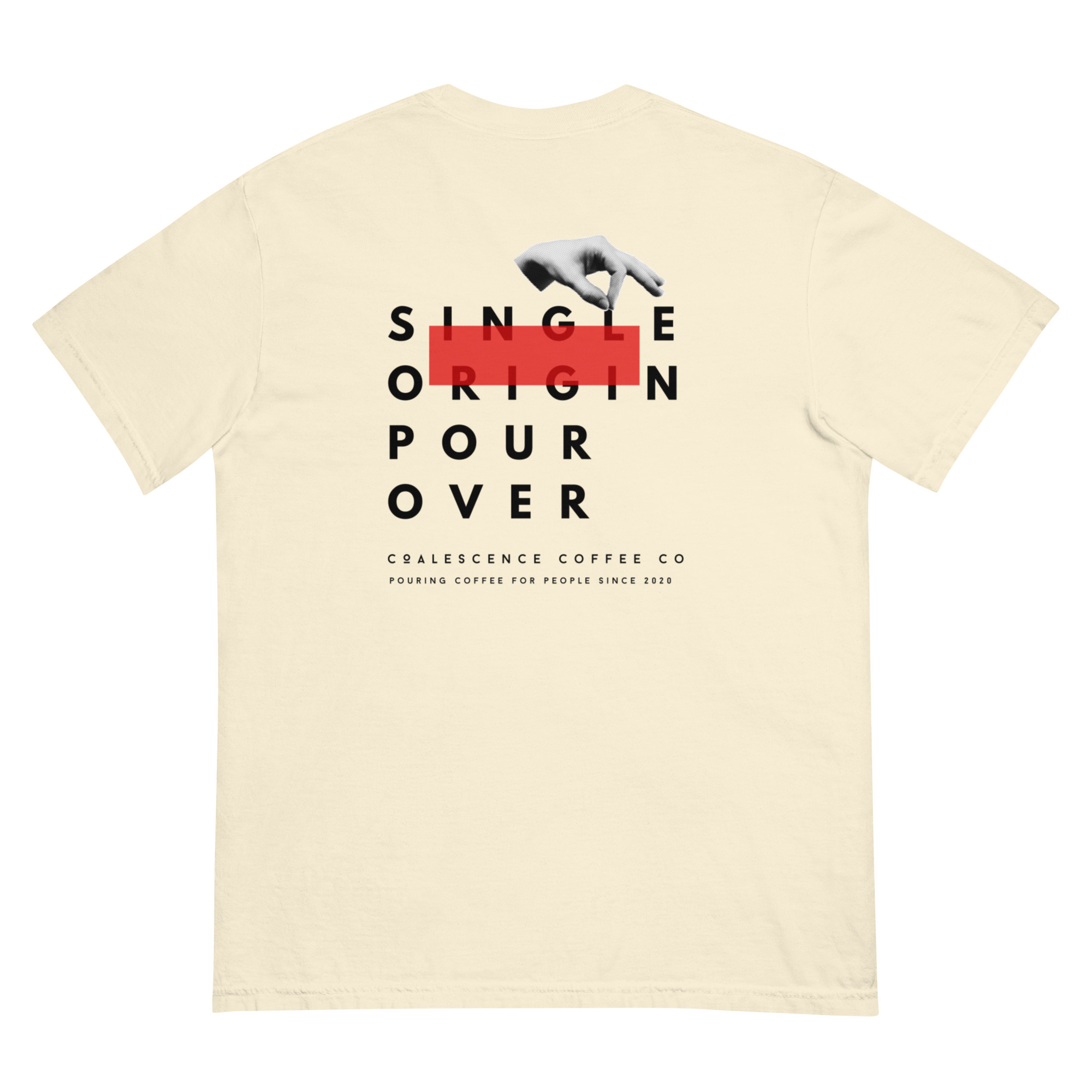 Single Origin Pour Over Unisex Garment-Dyed Heavyweight T-shirt - Image 7
