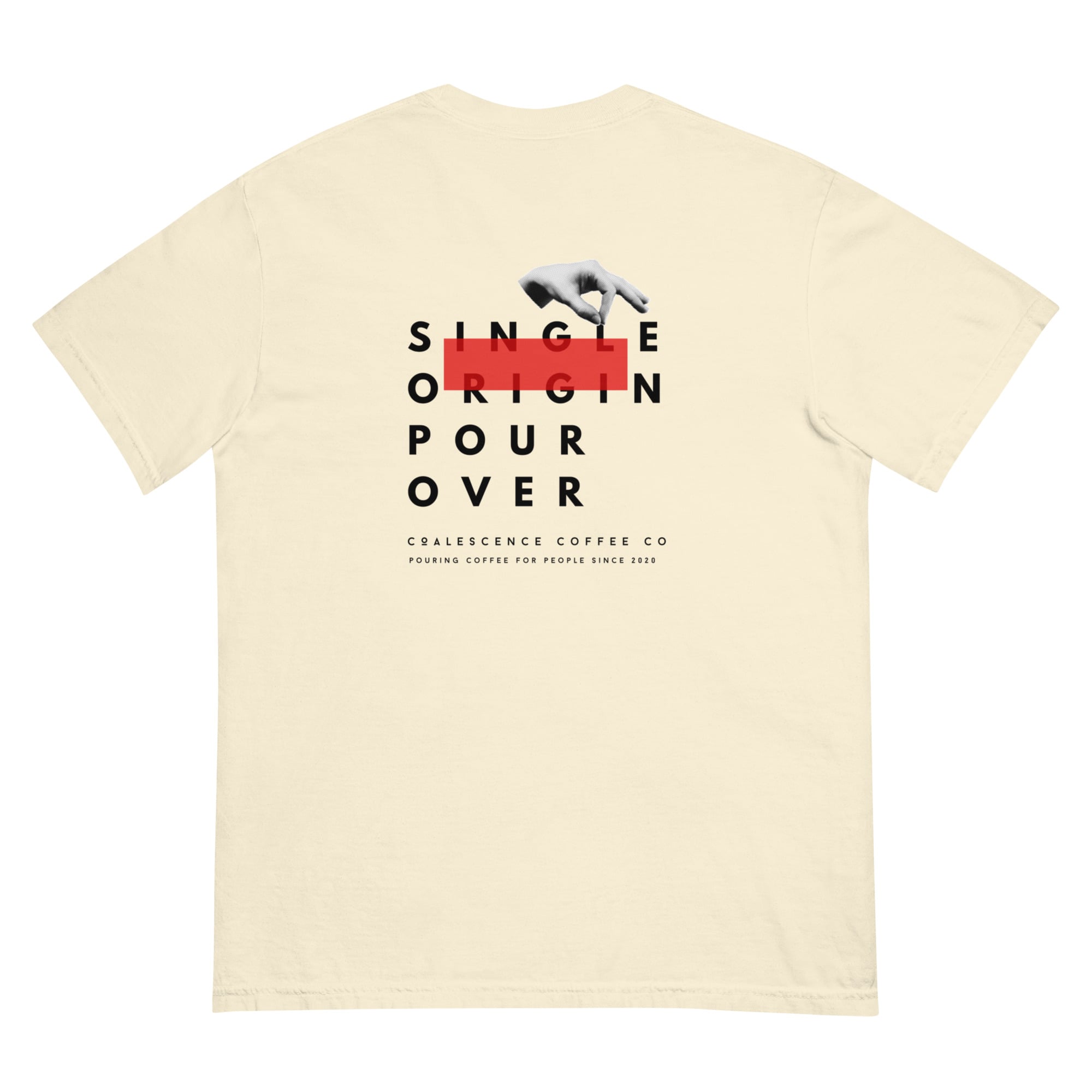 Single Origin Pour Over Unisex Garment-Dyed Heavyweight T-shirt - Image 9