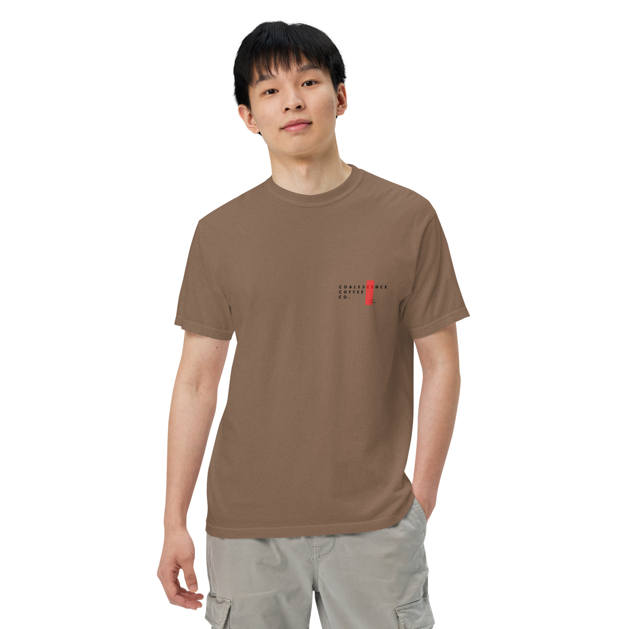 Single Origin Pour Over Unisex Garment-Dyed Heavyweight T-shirt - Image 14
