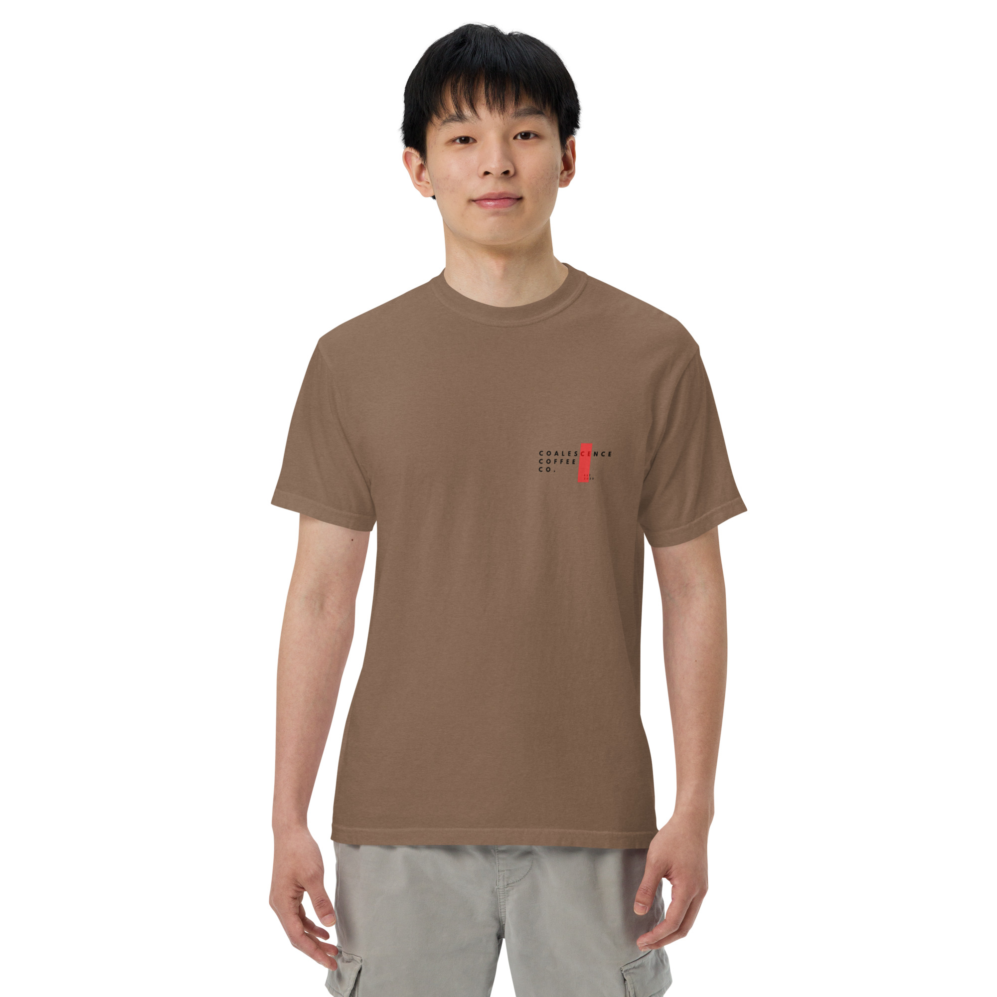 Single Origin Pour Over Unisex Garment-Dyed Heavyweight T-shirt - Image 11
