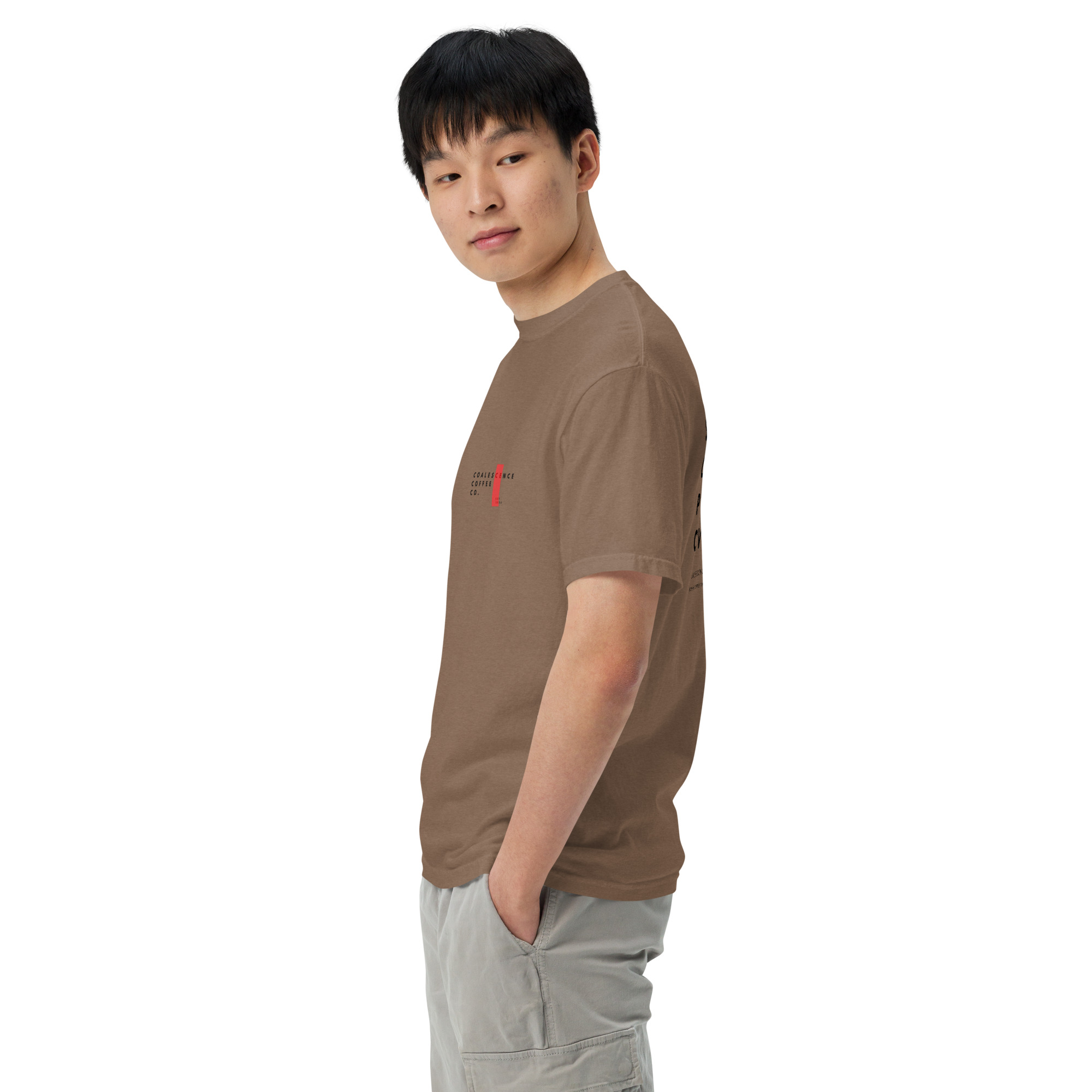 Single Origin Pour Over Unisex Garment-Dyed Heavyweight T-shirt - Image 13