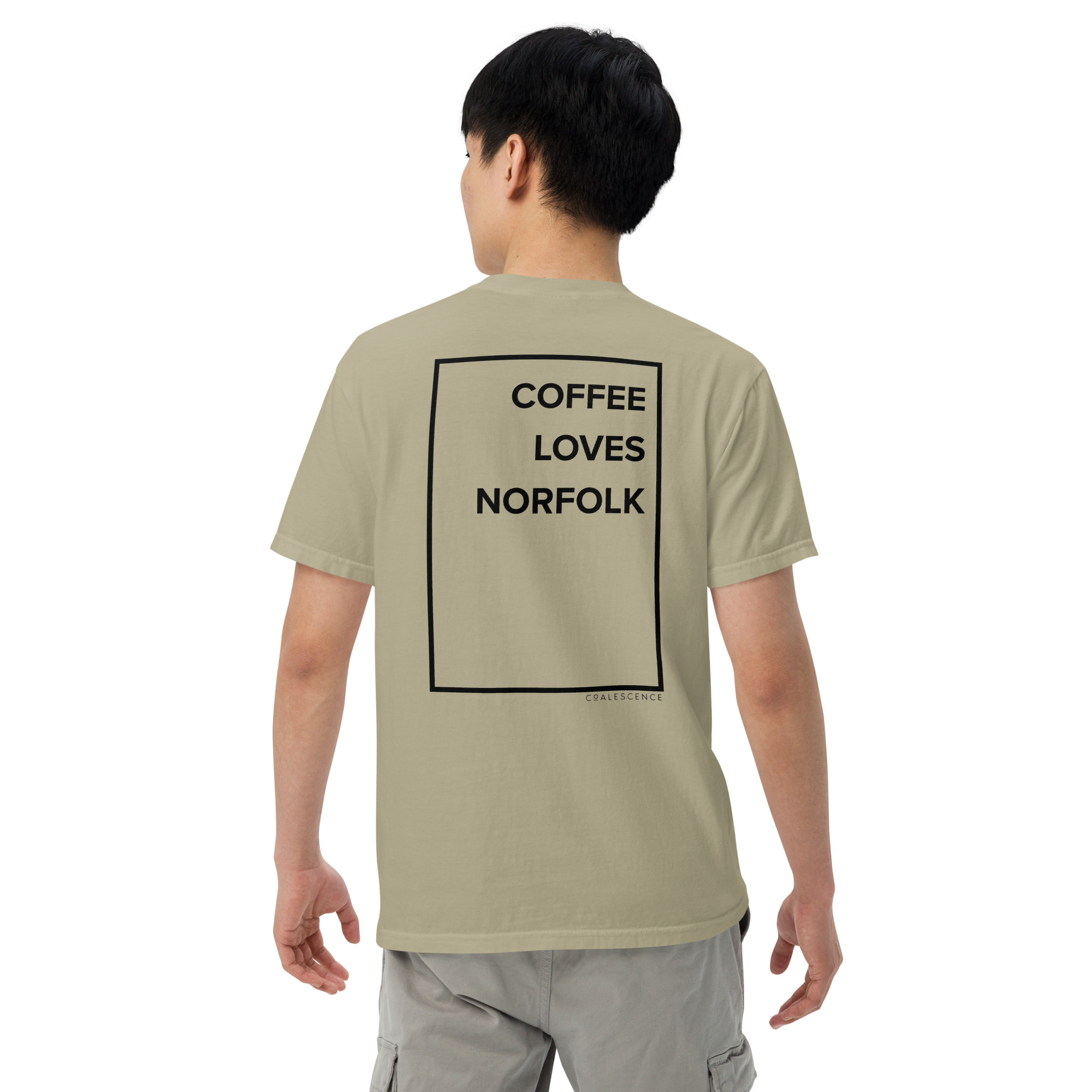 Coffee Loves Norfolk Oversized Unisex Garment-dyed Heavyweight T-shirt - Image 7