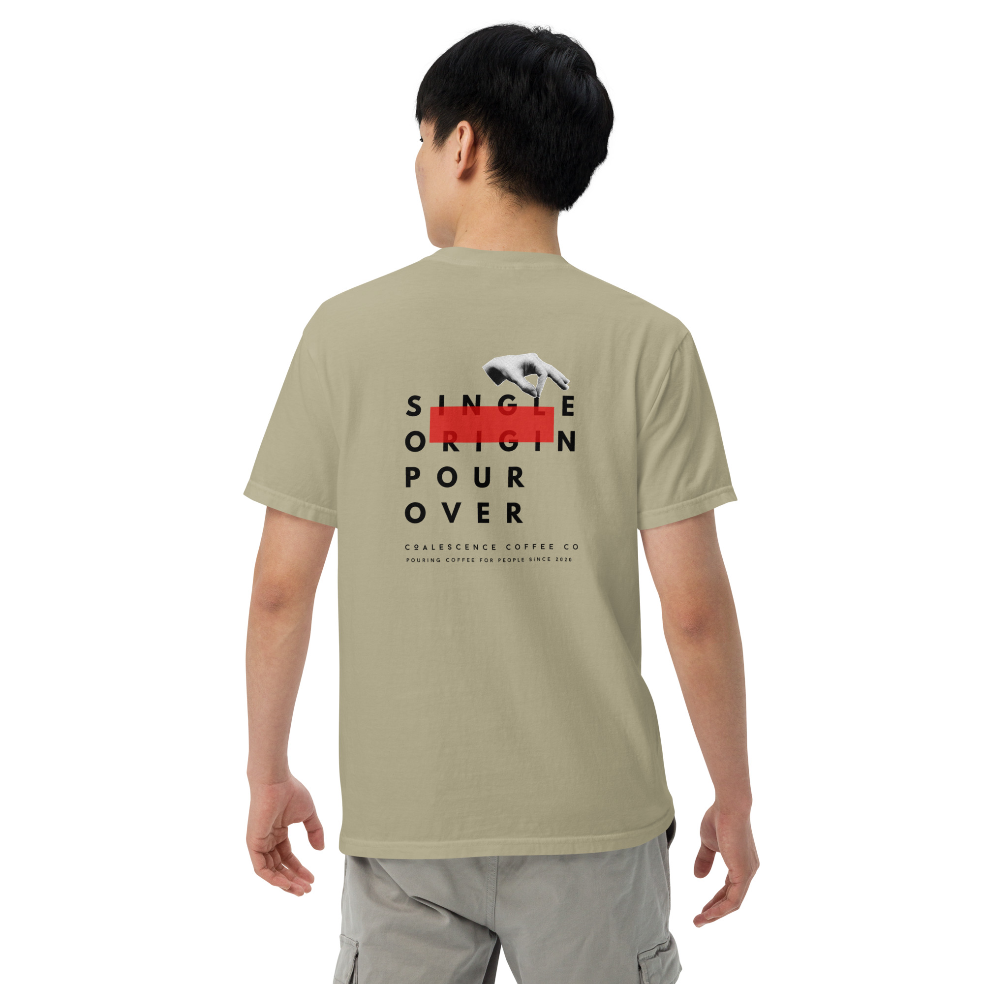 Single Origin Pour Over Unisex Garment-Dyed Heavyweight T-shirt - Image 17