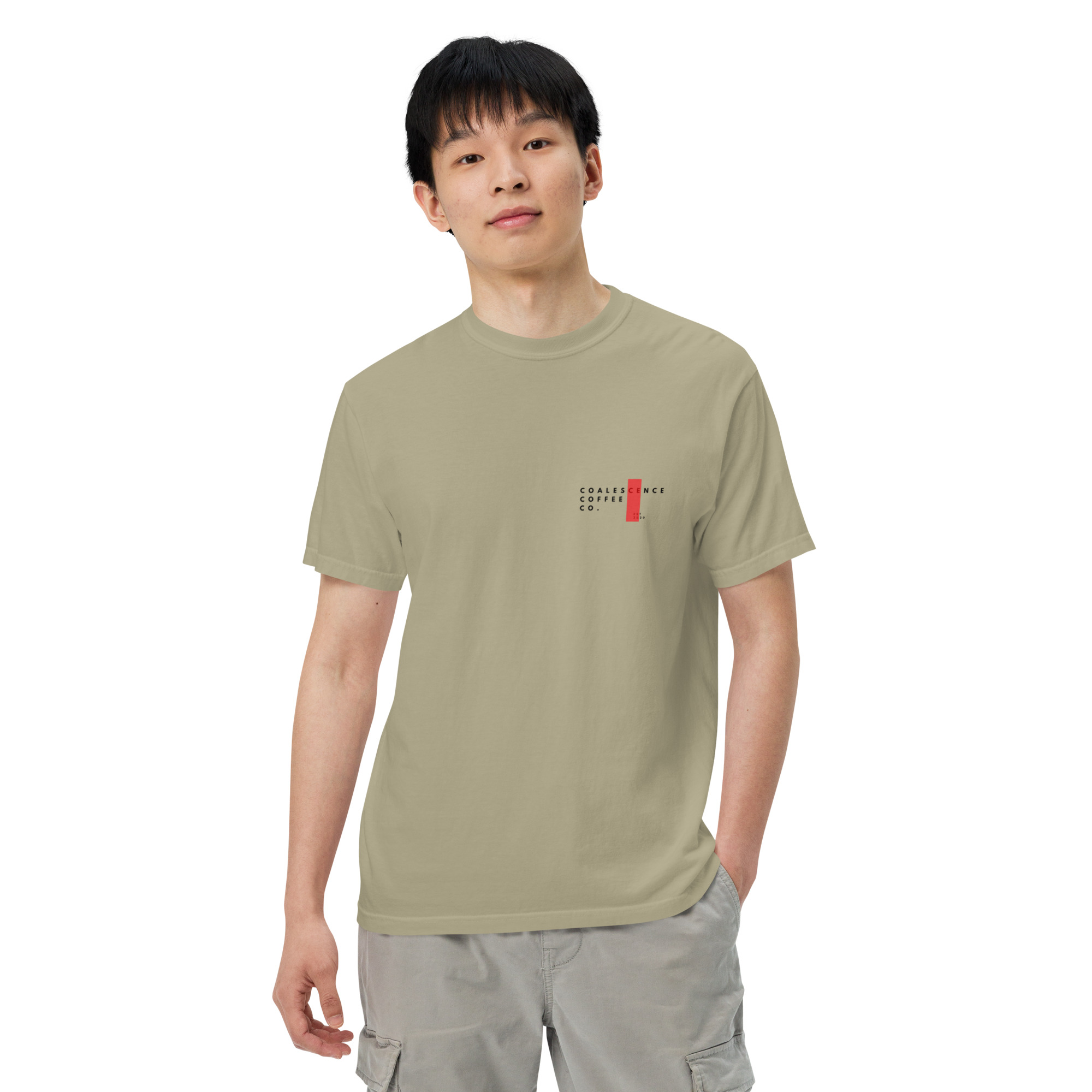 Single Origin Pour Over Unisex Garment-Dyed Heavyweight T-shirt - Image 20